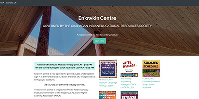 Enowkin Centre Website